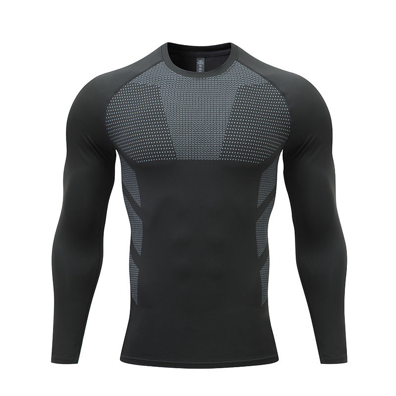 T-shirt de sport de compression à manches longues pour hommes Berg-Feldt