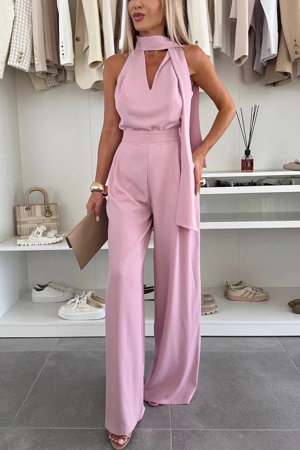 Combinaison élégante pour femme, coupe fluide et col chic, signée berg-feldt