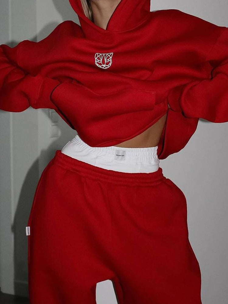 Damen Oversized Hoodie mit lässigen Hosen Berg-Feldt