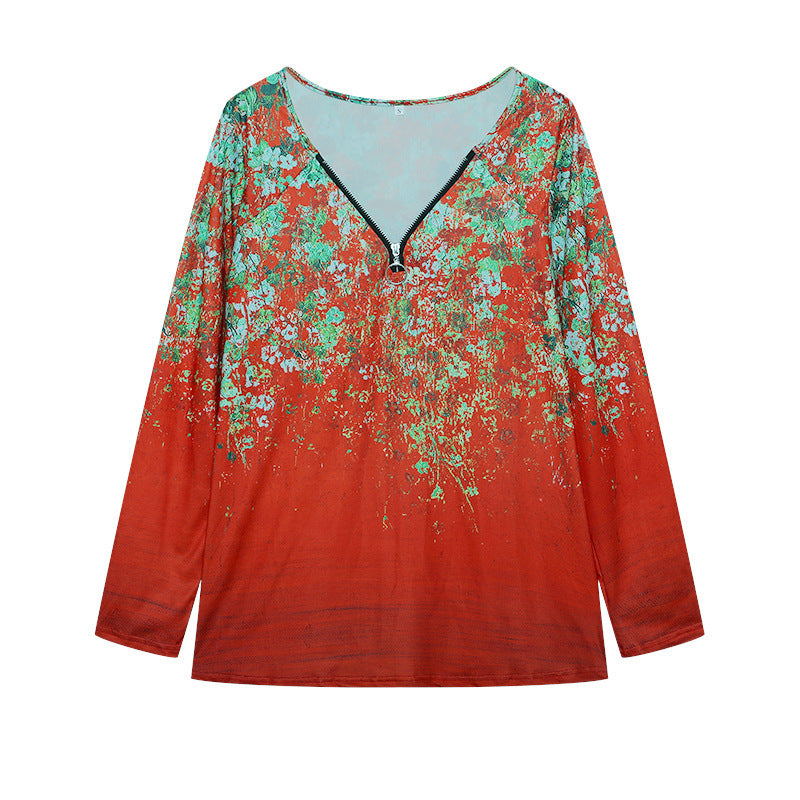 Chemisier femme manches longues motif floral berg-feldt