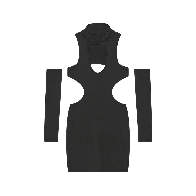 Robe ajustée pour femme avec découpes et manches longues de berg-feldt