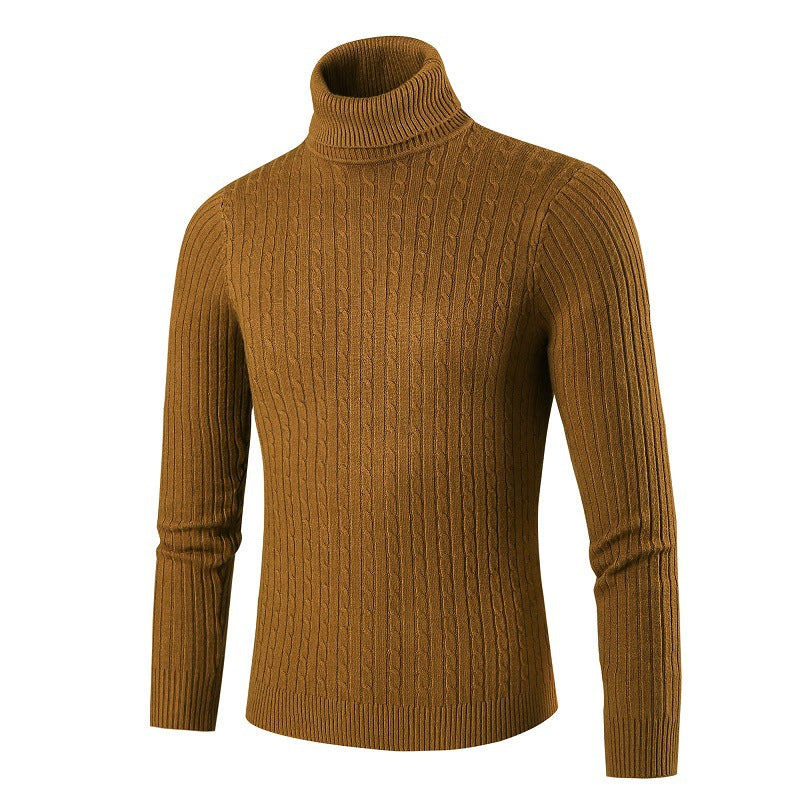Herren modischer Rollkragenpullover aus strukturiertem Strick Berg-Feldt