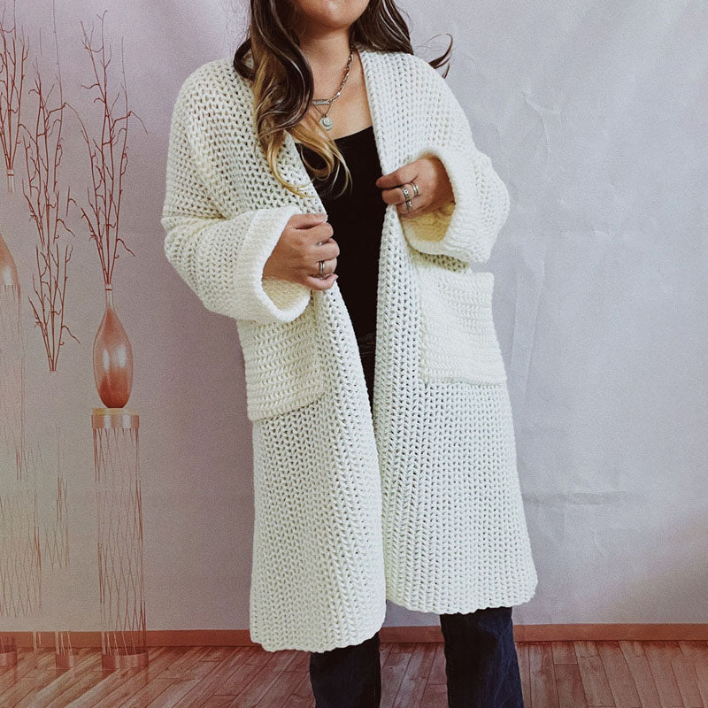 Berg-Feldt | Einfarbige Strickjacke