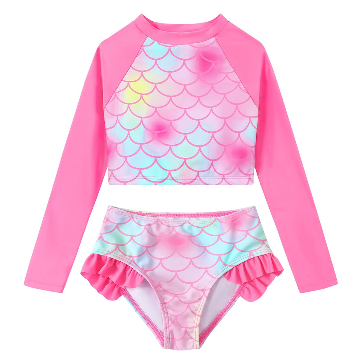 Maillot de bain pour femme Berg-Feldt avec protection UV, manches longues et motif coquillage