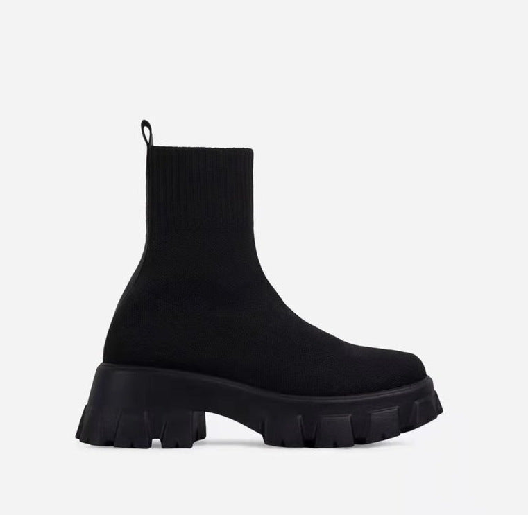 Bottes montantes tendance pour femme avec plateau robuste Berg-Feldt
