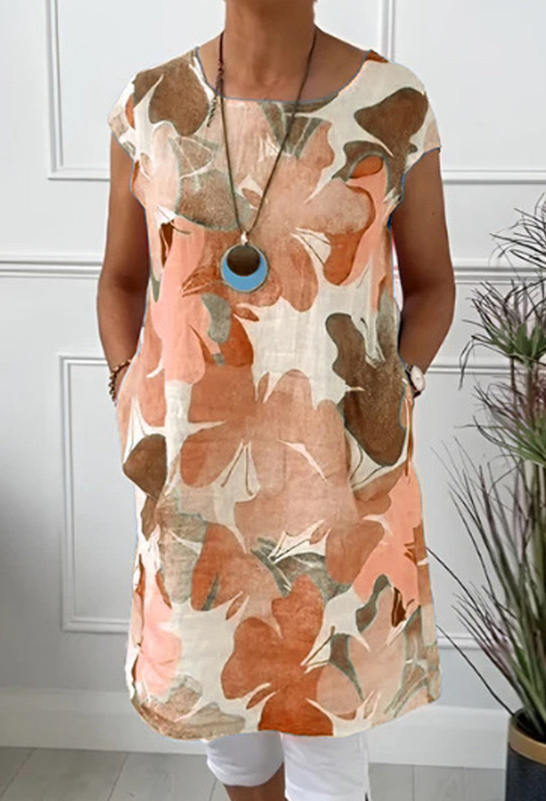 Robe de plage fleurie légère pour femme avec poches de berg-feldt