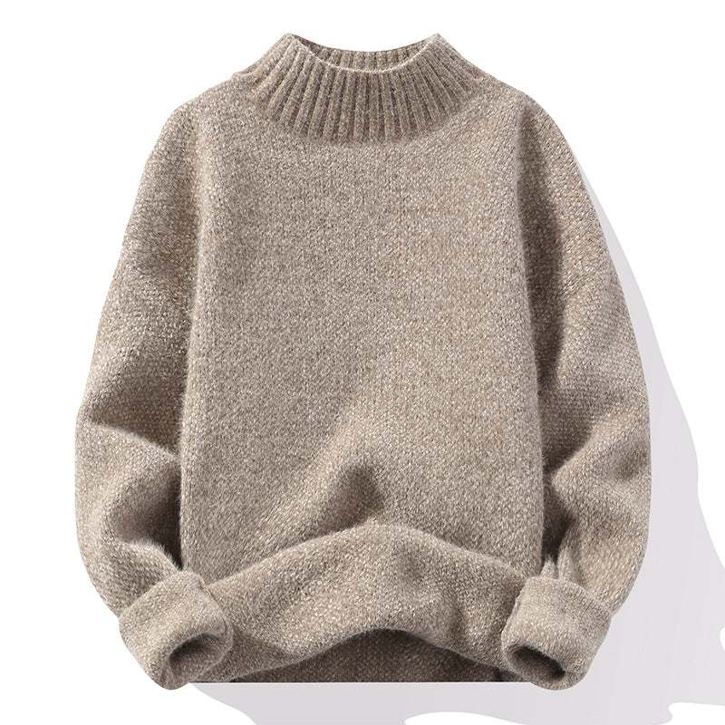 Pull en maille côtelée pour femme, col montant et coupe décontractée Berg-Feldt