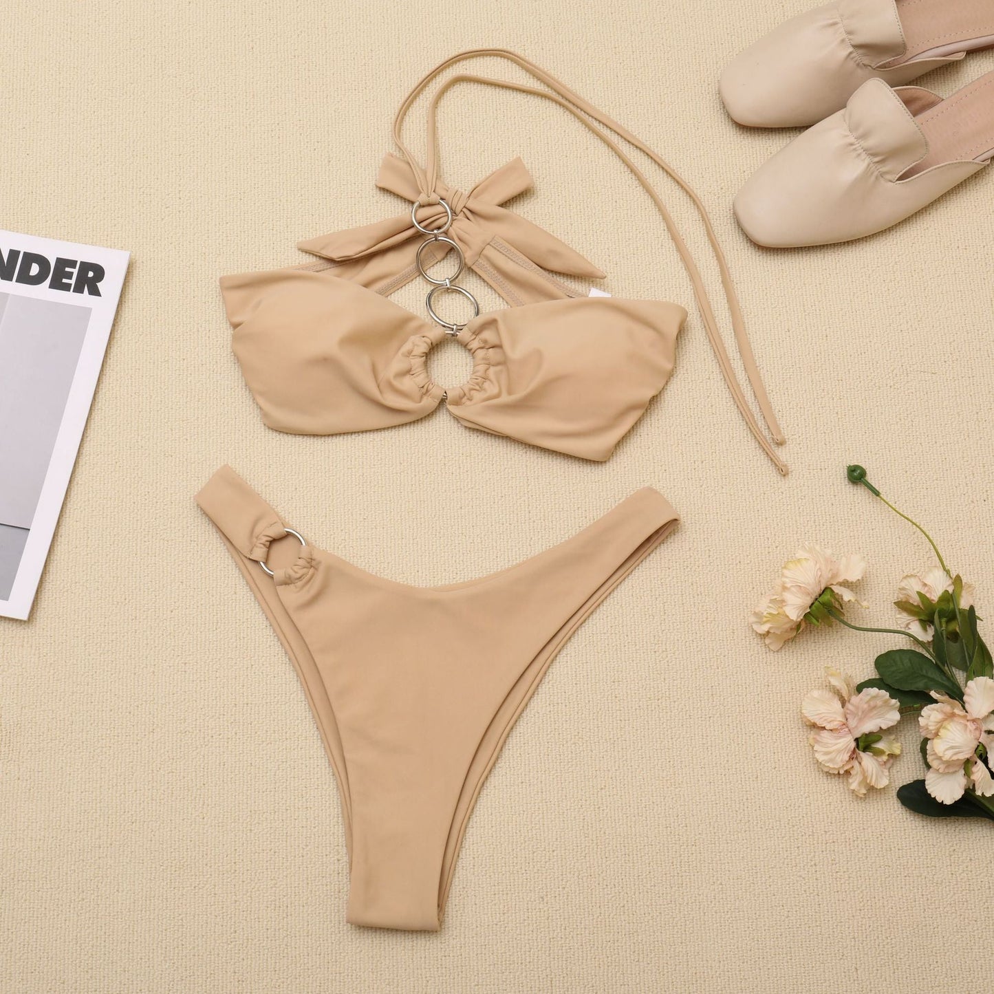Geflochtenes Bikini-Set mit Ringakzenten für Damen von Berg-Feldt