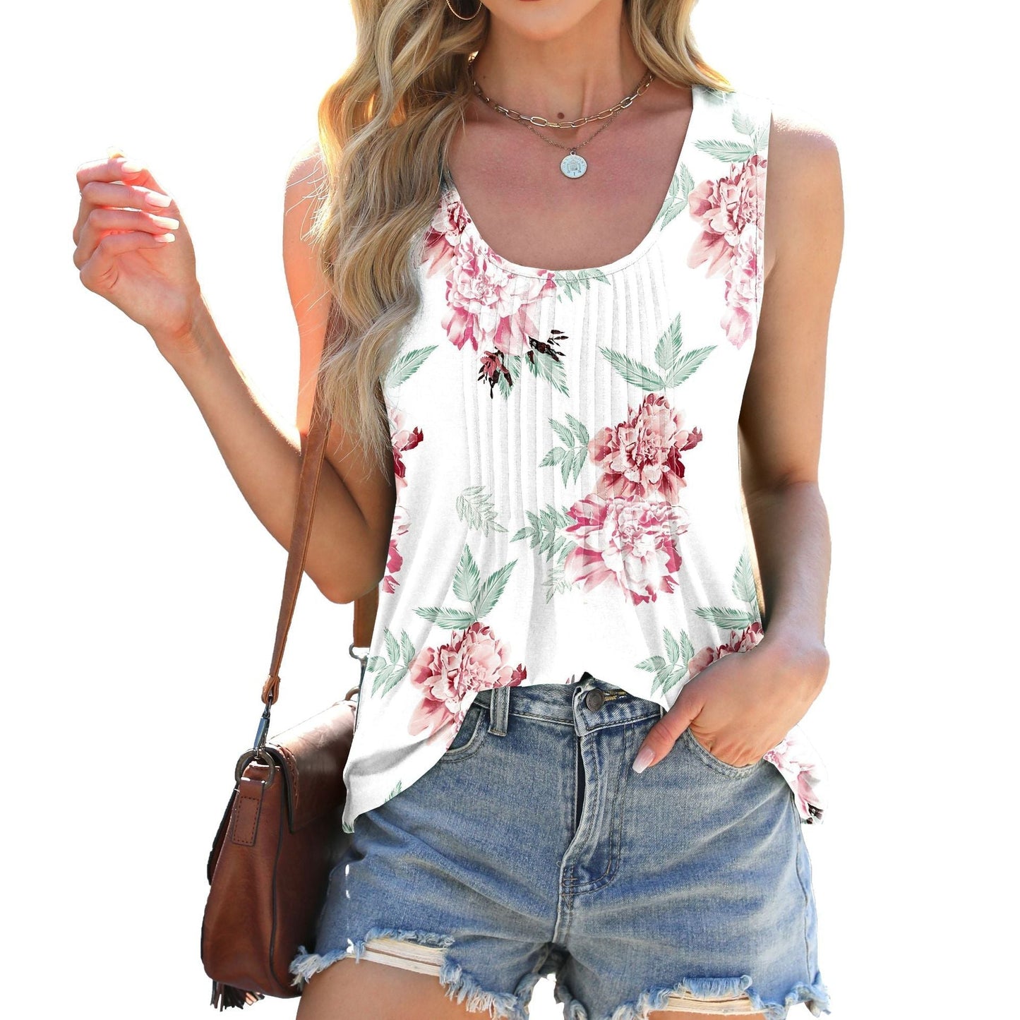 Débardeur tie-dye tendance de Fudus, coupe ample et sans manches