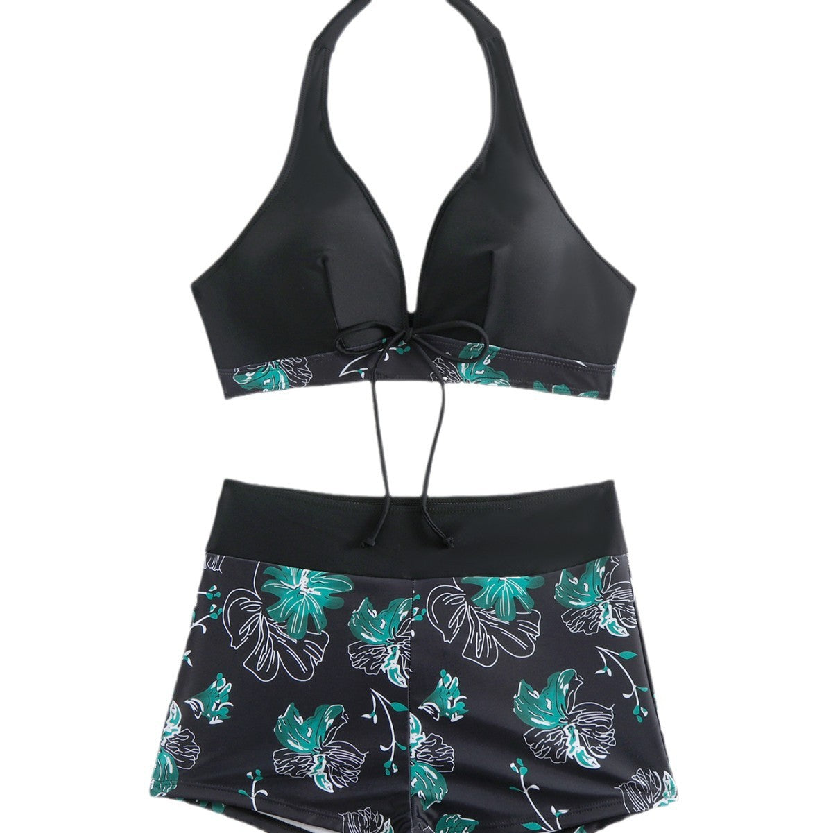 Ensemble de maillot de bain deux pièces pour femme Berg-feldt, motif floral, taille haute