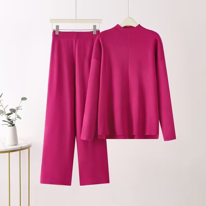 Ensemble élégant pour femme avec haut à manches longues et pantalon palazzo Berg-Feldt