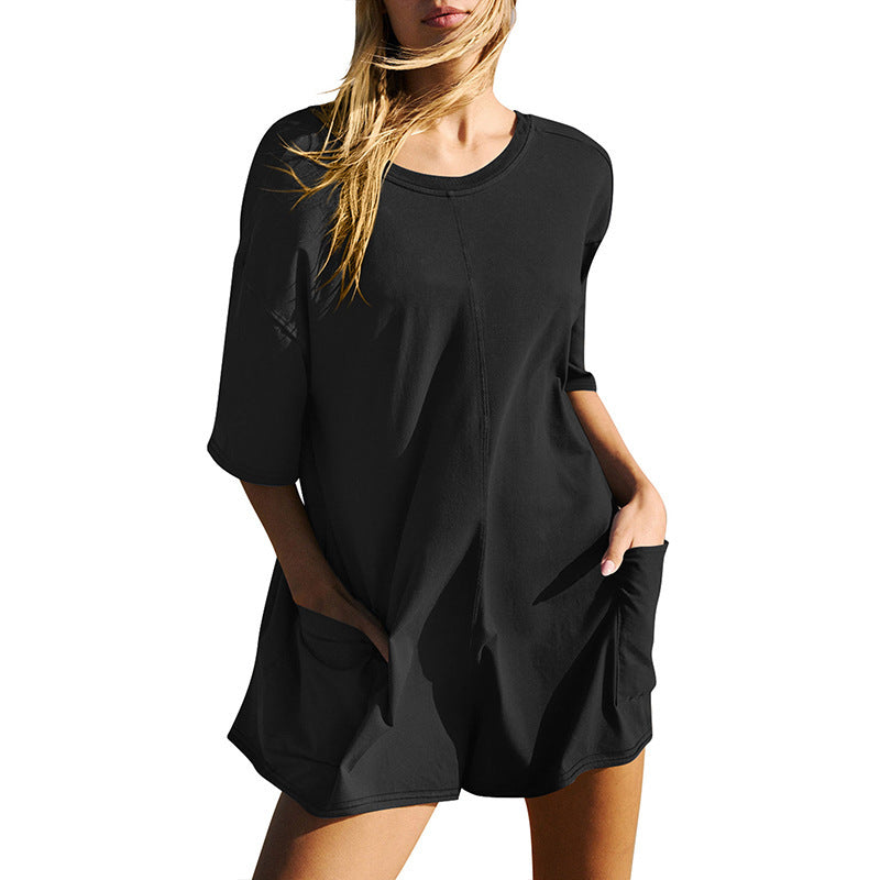 Robe t-shirt décontractée pour femme avec poches et coupe ample de berg-feldt
