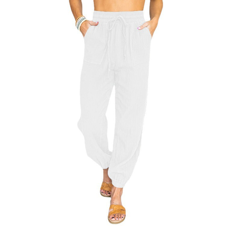 Pantalon de loisirs ample pour femme avec taille élastique et poches latérales Berg-Feldt