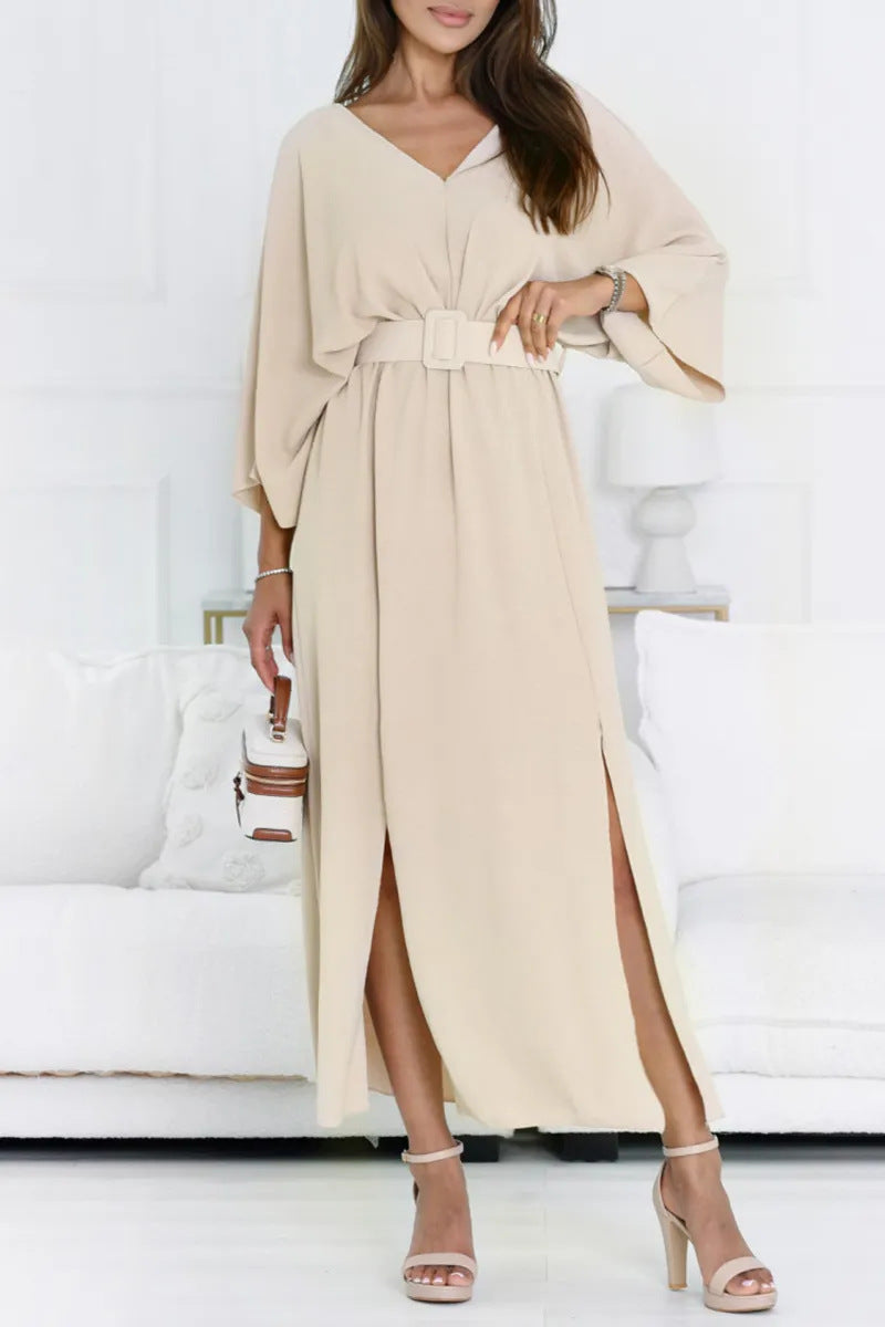 Elegantes Wickel-Maxikleid mit Gürtel von berg-feldt