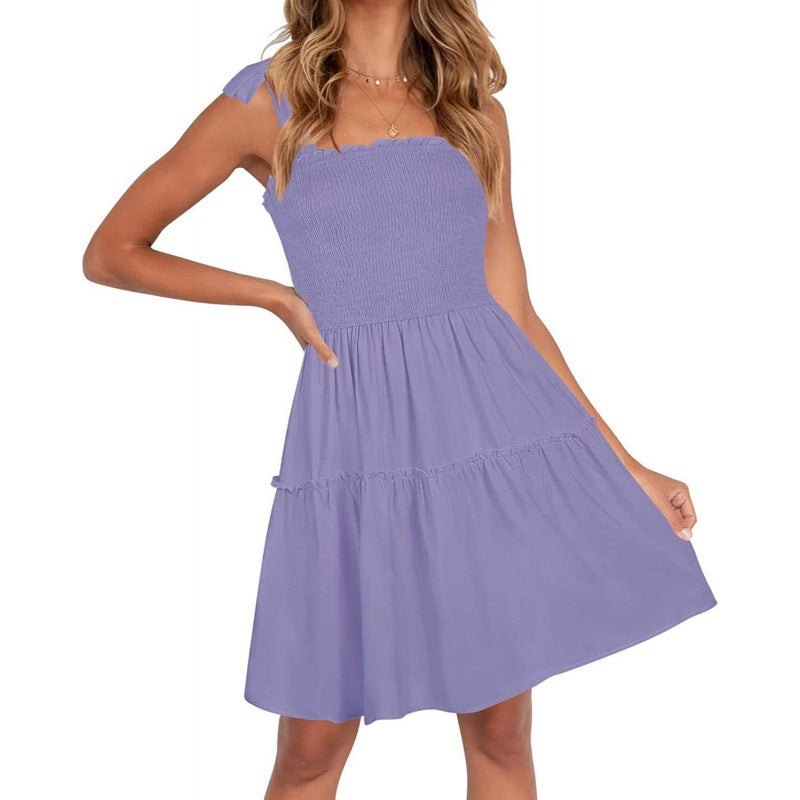 Sommerkleid für Damen: lässig, mit Rüschen und Spaghettiträgern von berg-feldt