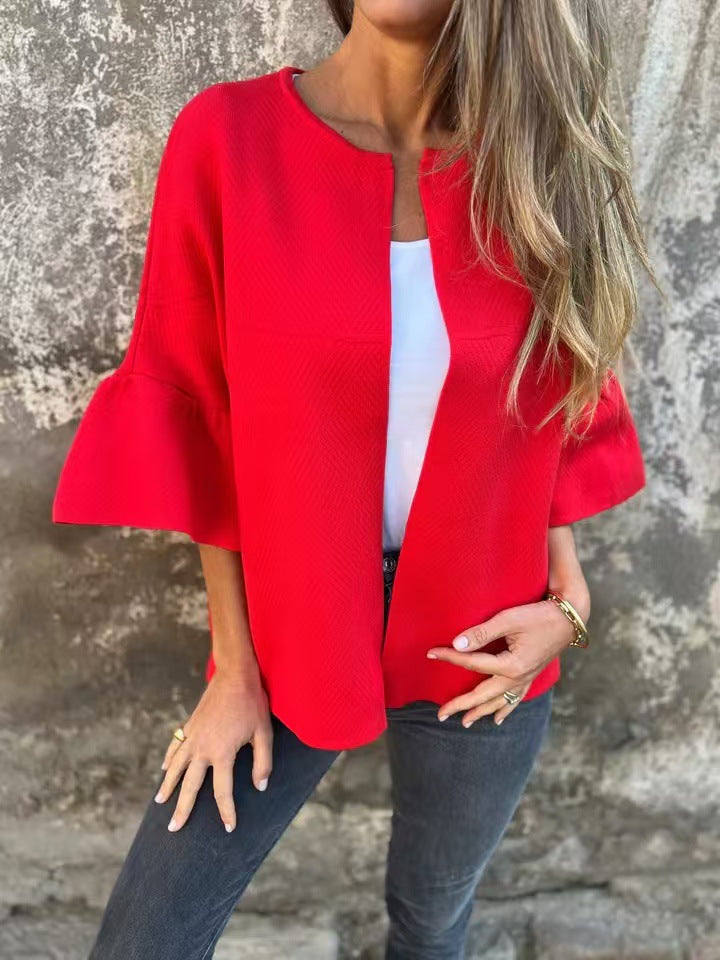 Veste femme tendance à manches larges et design texturé de berg-feldt