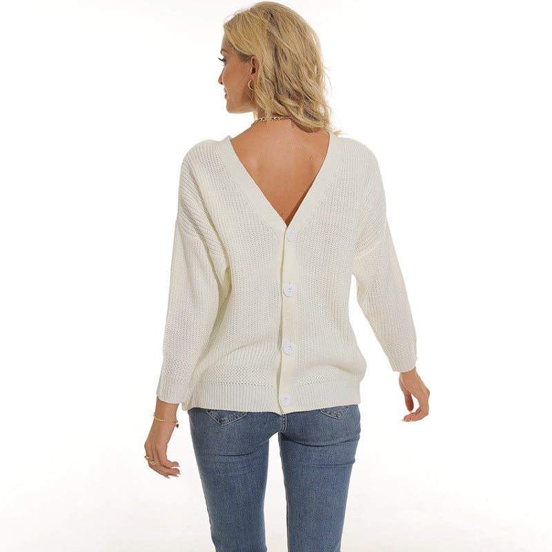Cardigan femme col V profond et patte de boutonnage Berg-Feldt