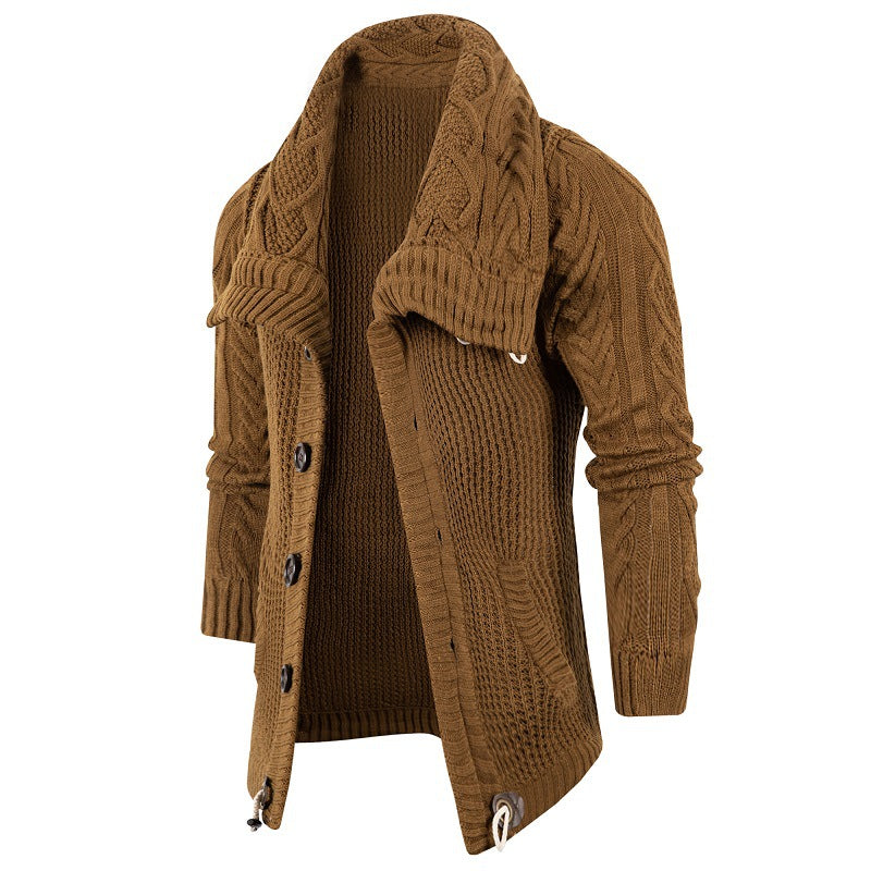 Cardigan tricoté pour homme à col montant Berg-Feldt