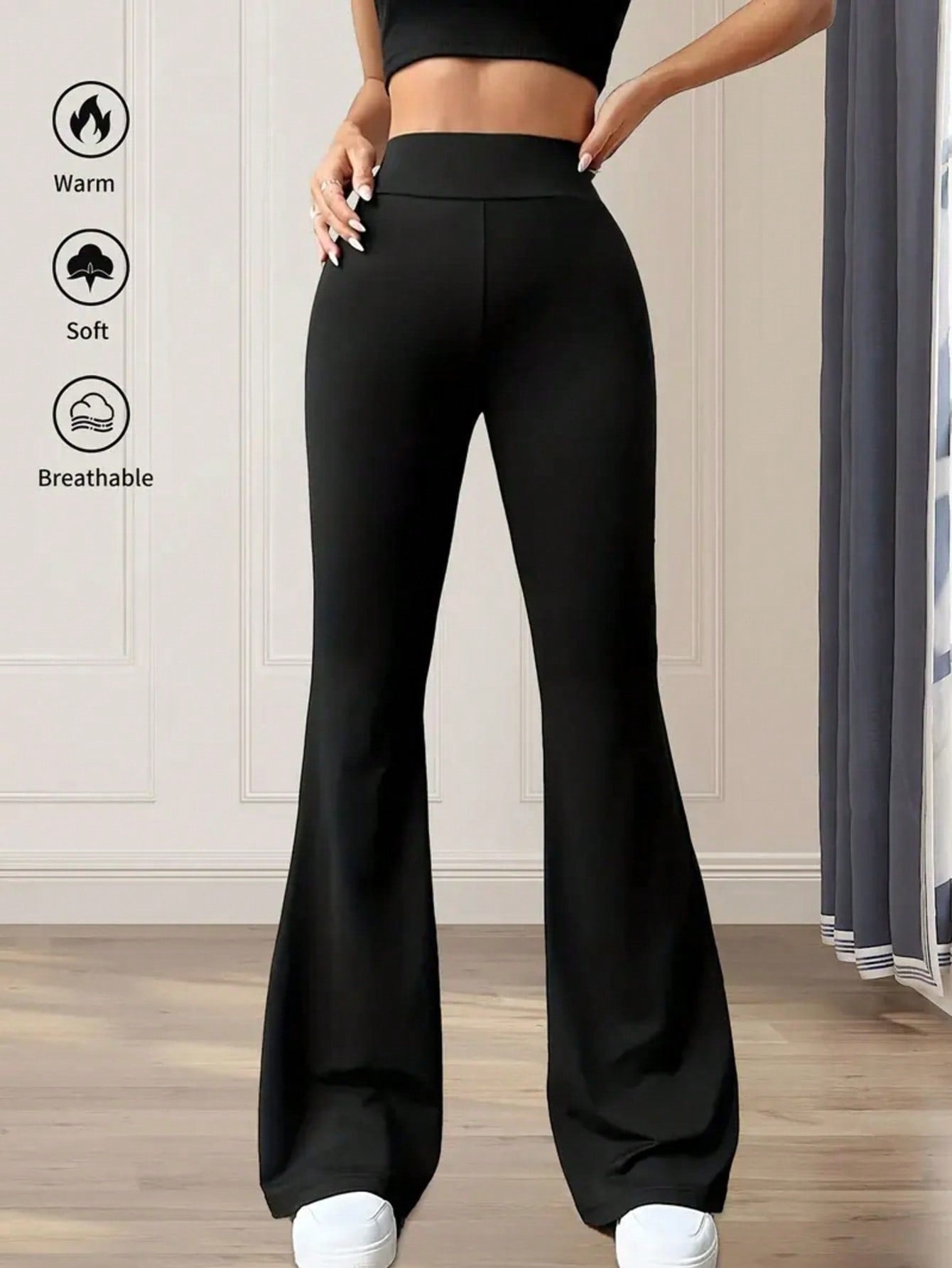 Pantalon bootcut élégant pour femme taille haute et respirant Berg-Feldt