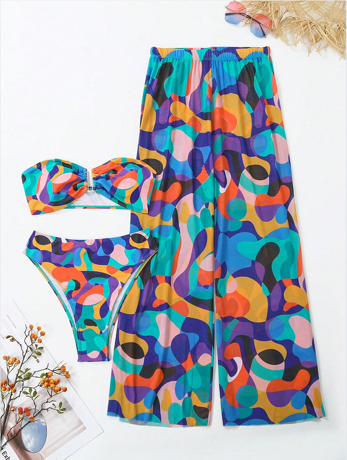 Ensemble de bikini bohème avec pantalon fluide berg-feldt pour femme