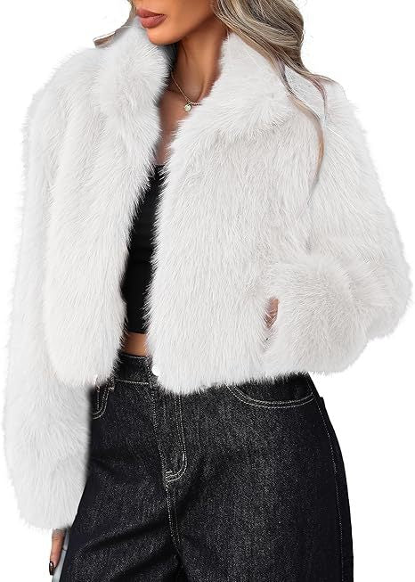 Veste courte en fausse fourrure pour femme avec fourrure douce et silhouette élégante Berg-Feldt