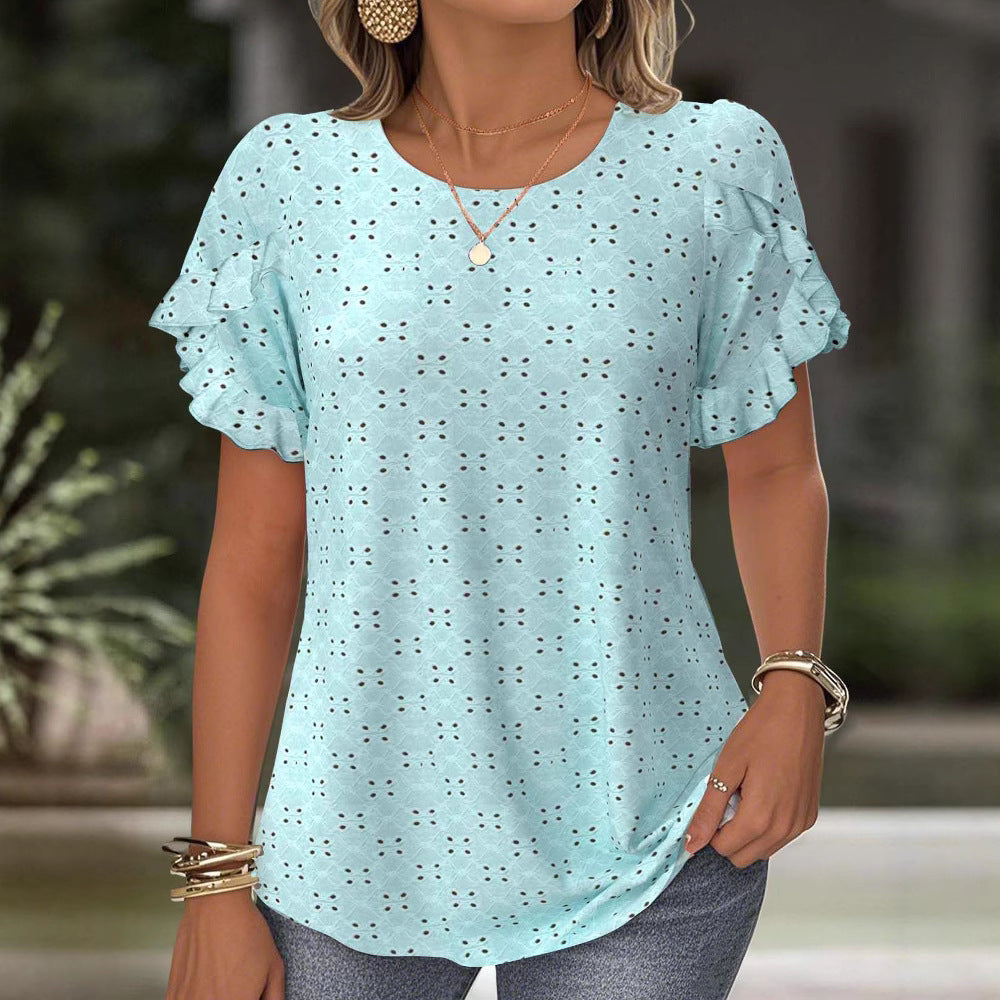Blouse à volants et broderie anglaise berg-feldt