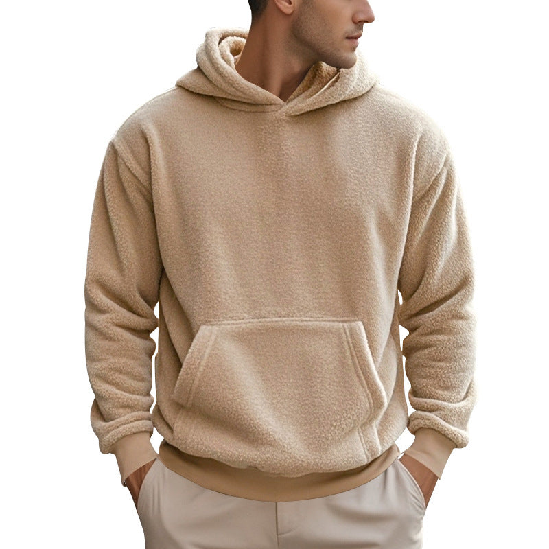Herren Fleece Hoodie mit Kängurutasche und modernem Schnitt Berg-Feldt