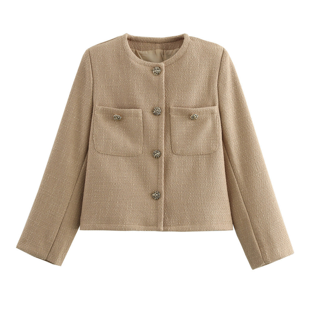 Berg-Feldt Veste en tweed pour femme avec poches
