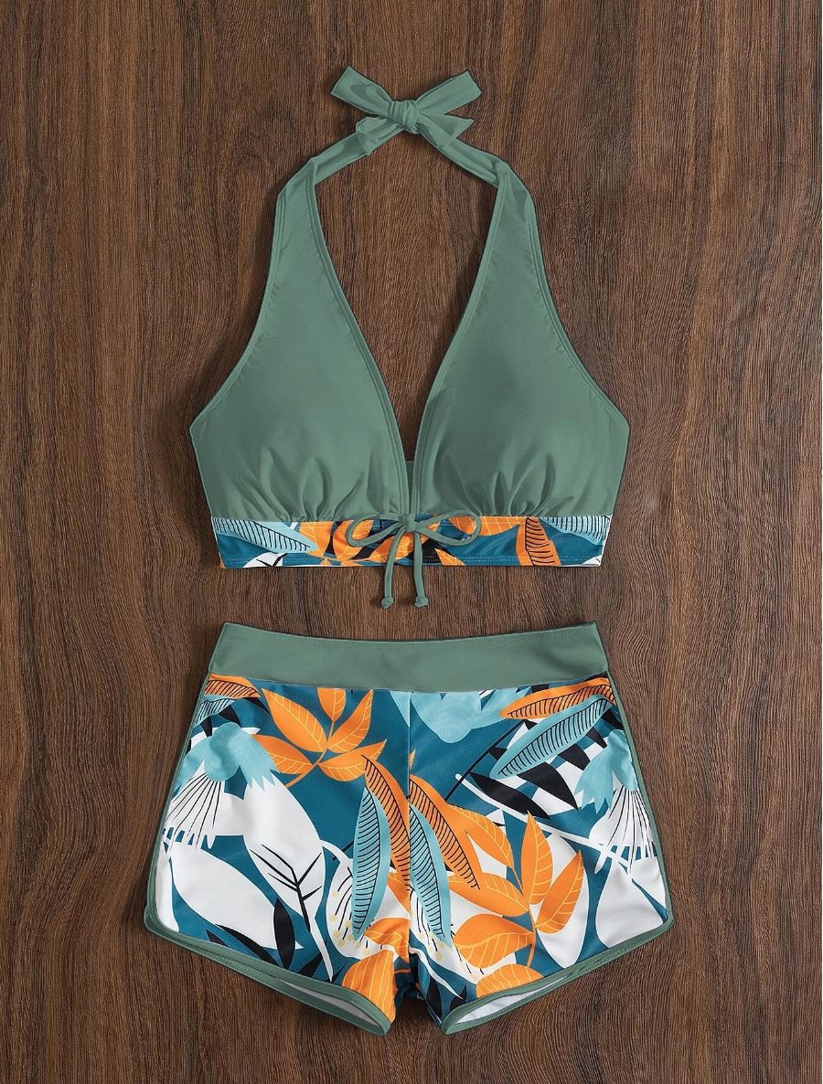 Ensemble bikini femme imprimé floral avec haut réglable par berg-feldt