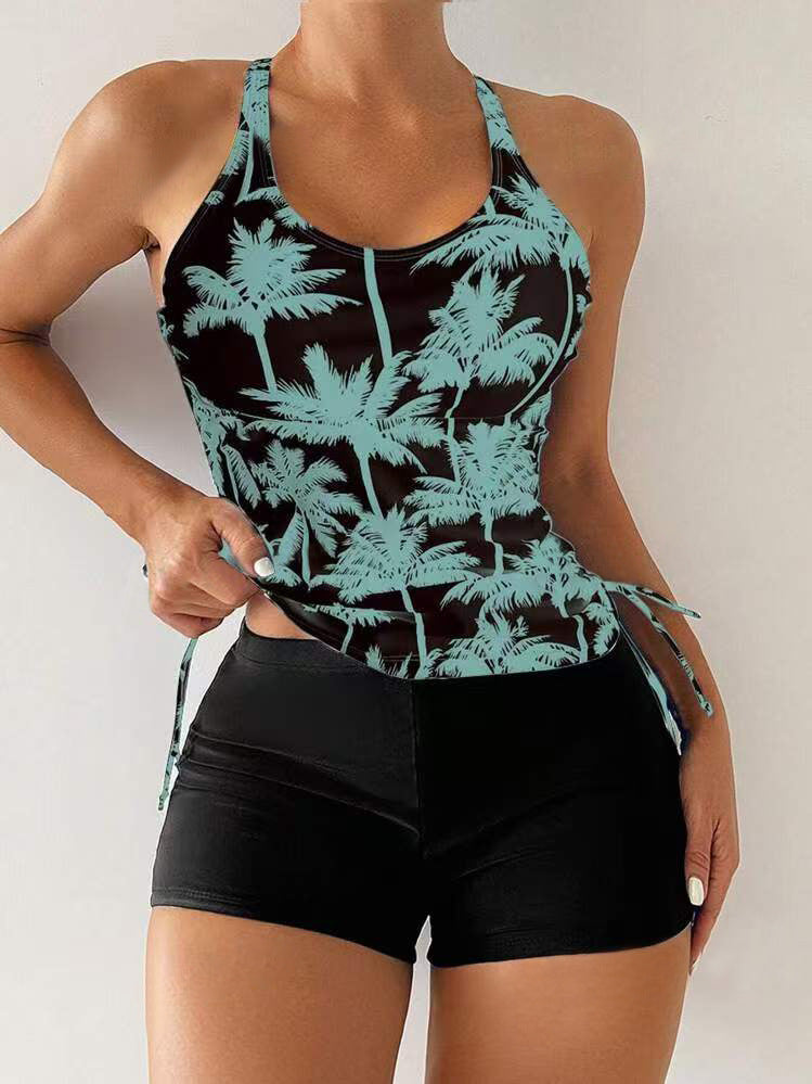 Sportlicher Tankini-Badeanzug für Damen mit verstellbaren Seitenkordeln von berg-feldt