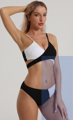 Ensemble de bikini pour femme avec haut croisé et coupe haute Berg-Feldt