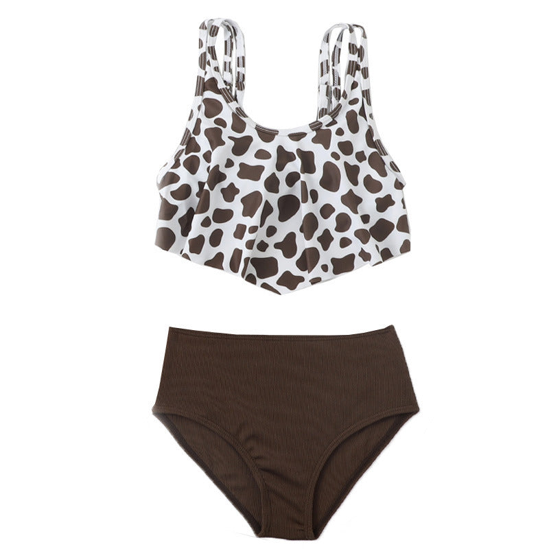 Bas de maillot de bain léopard taille haute pour femme berg-feldt