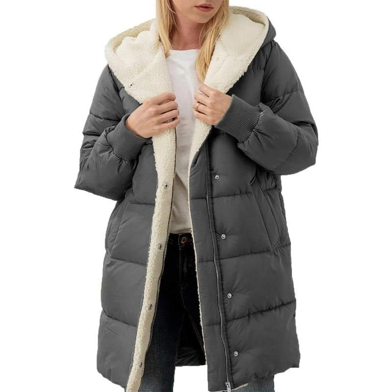 Berg-Feldt | Manteau d'hiver réversible en coton à capuche pour femme