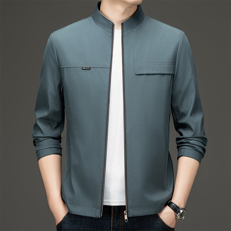 Herren elegante und sportliche Übergangsjacke mit Stehkragen Berg-Feldt