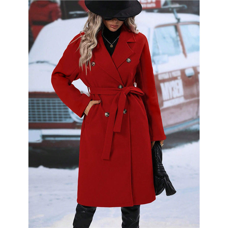 Manteau en laine croisé pour femme Berg-Feldt