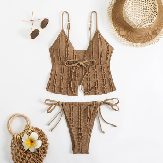 Bikiniset für Damen mit modischem Rüschen-Design und verstellbaren Trägern von berg-feldt
 - berg-feldt