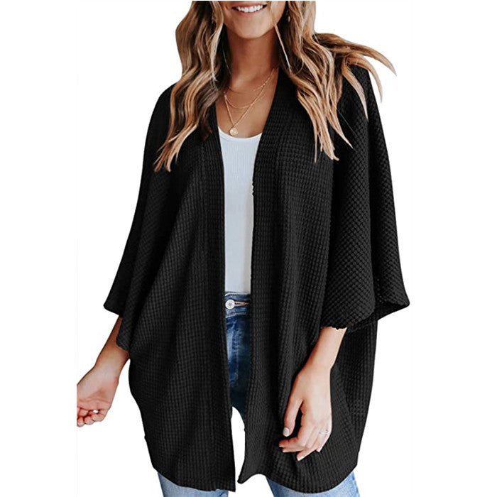 Cardigan décontracté en tricot gaufré pour femme Berg-Feldt