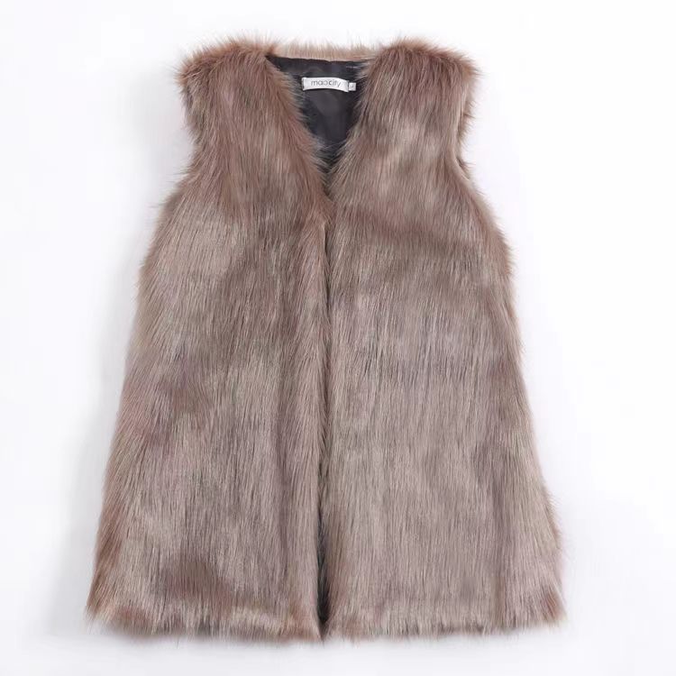 Gilet élégant en fausse fourrure pour femme avec coupe mode Berg-Feldt