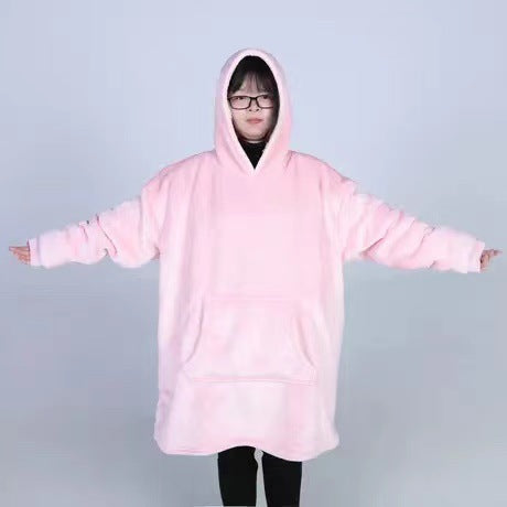 Damen-Sweatshirt surdimensionné à capuche en polaire douillette avec poches pratiques Berg-Feldt
