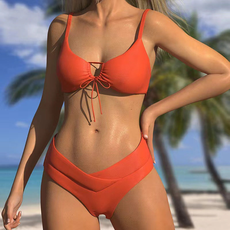 Ensemble bikini pour femme de berg-feldt avec haut ajustable et taille haute