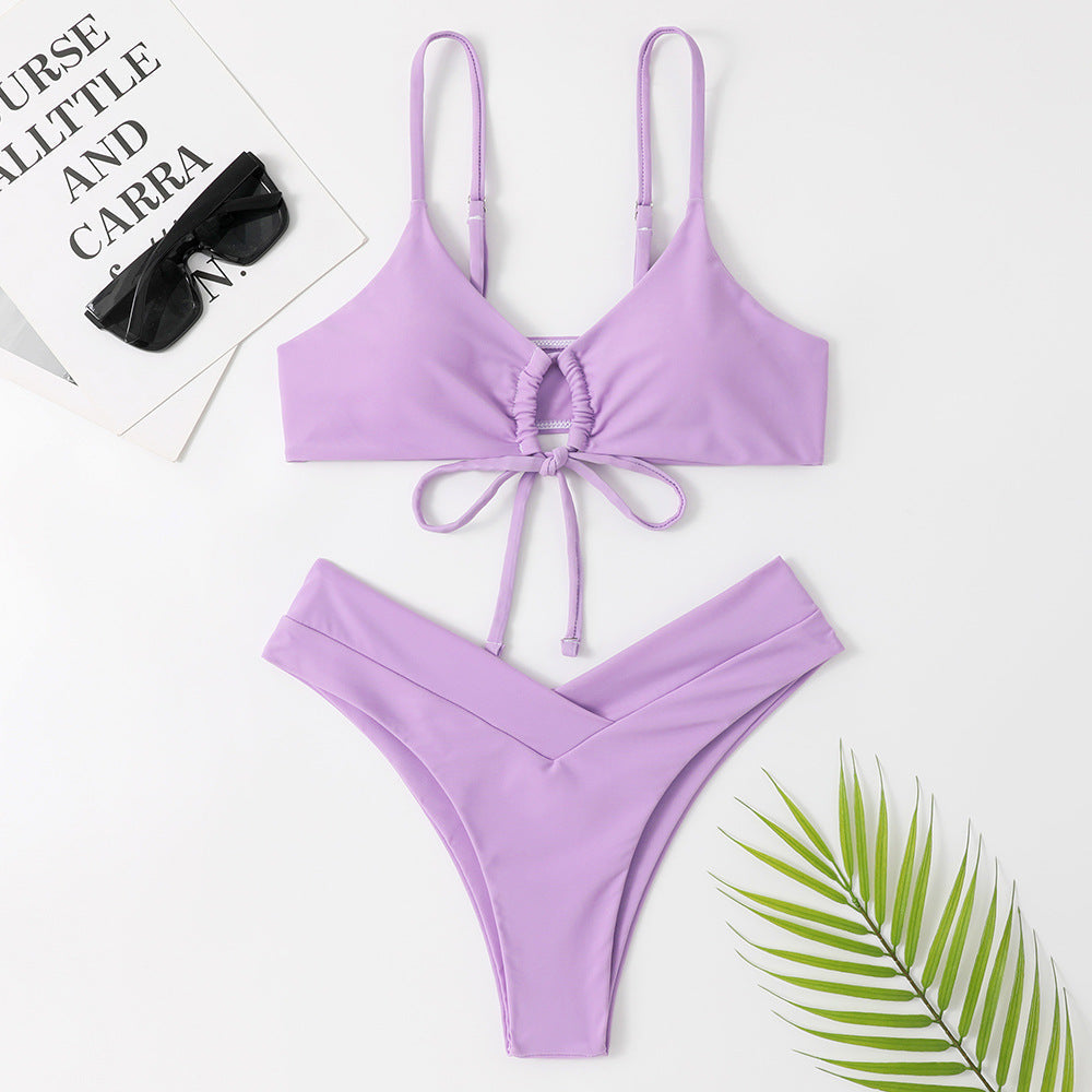 Ensemble de bikini pour femme avec haut réglable et coupe haute berg-feldt