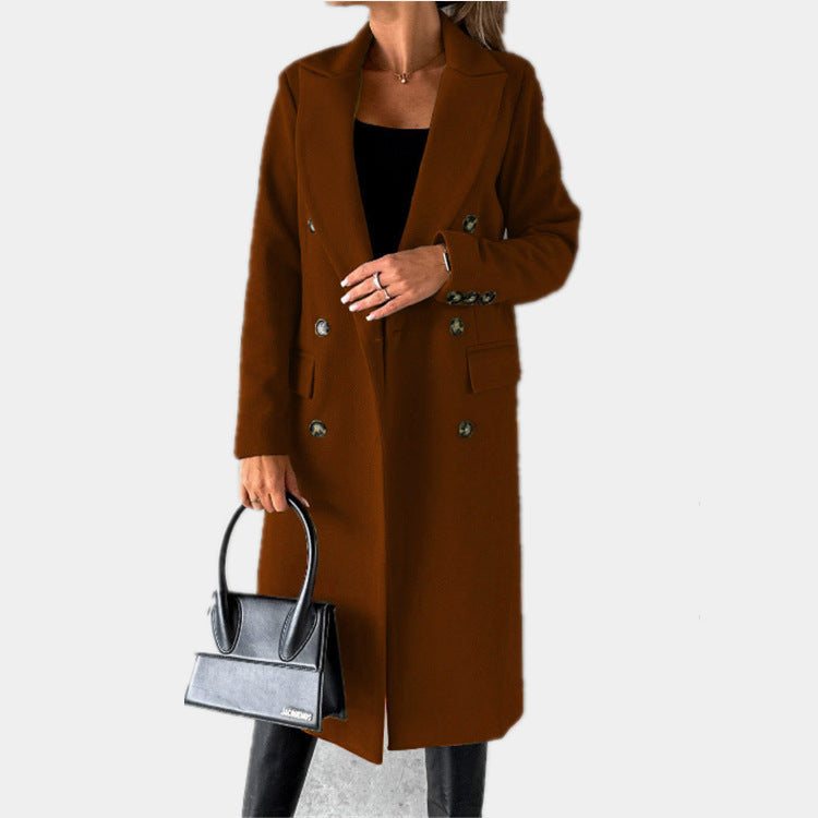 Manteau trench-coat élégant et intemporel pour femme, avec double boutonnage et poches pratiques Berg-Feldt