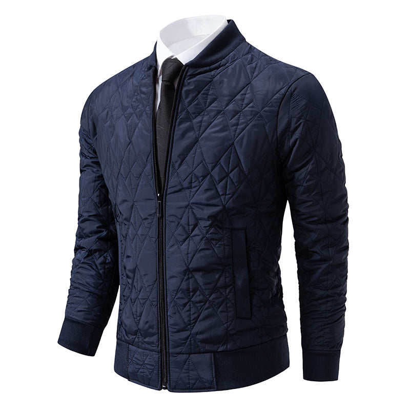Herren gesteppte Freizeitjacke mit modischem Design und hohem Kragen Berg-Feldt