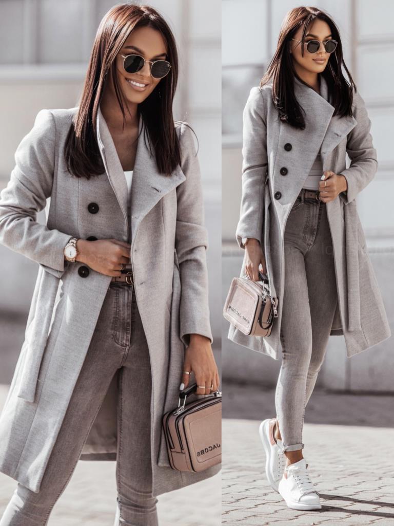 Damen élégant trench en laine Berg-Feldt