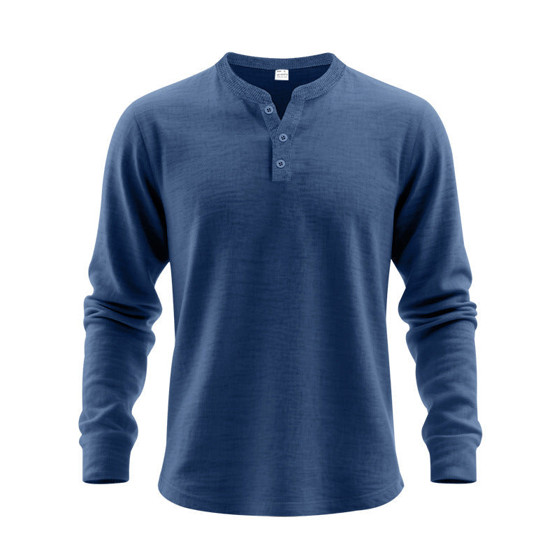 Haut Henley pour homme à manches longues en doux mélange de coton Berg-Feldt