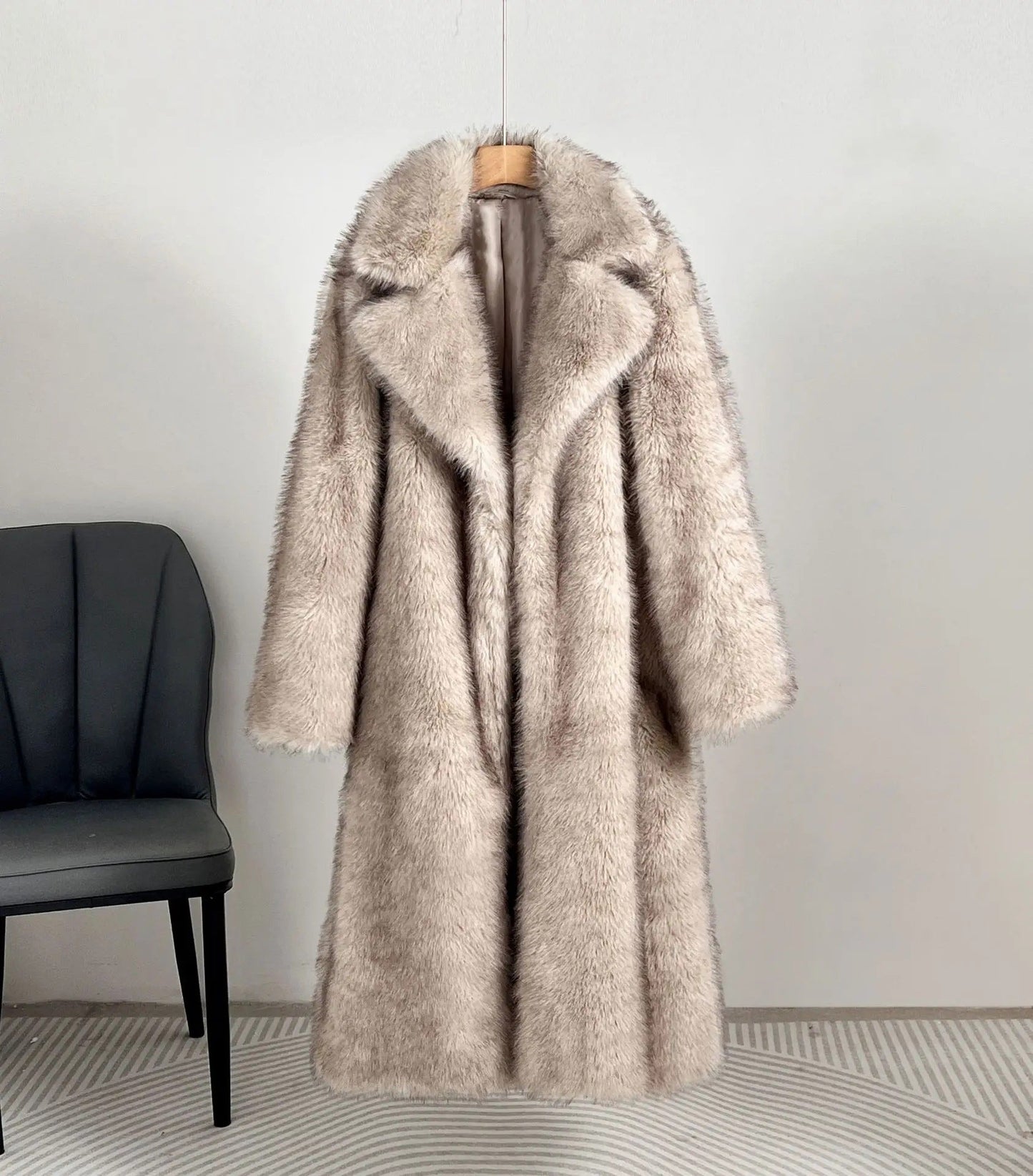 Manteau en fausse fourrure à poils longs pour femme Berg-Feldt