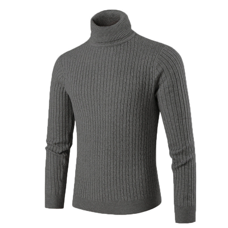 Herren modischer Rollkragenpullover aus strukturiertem Strick Berg-Feldt