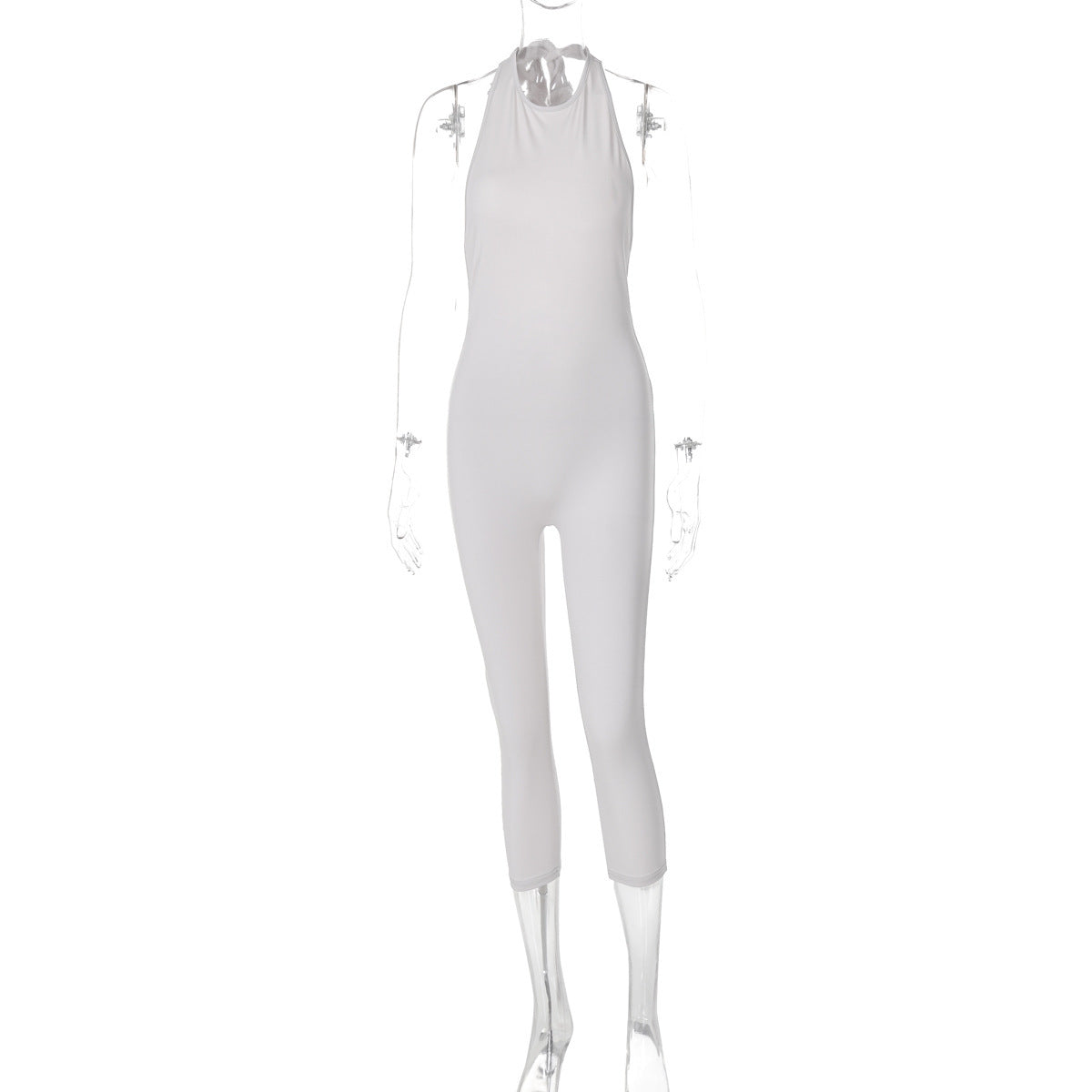 Moderner Damen-Sport-Einteiler mit elastischen Details