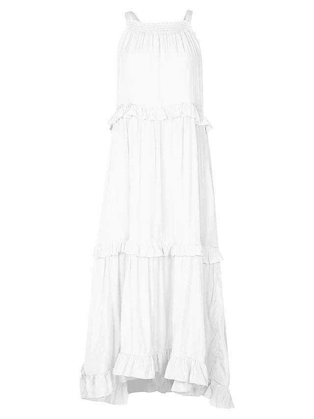 Robe longue bohème d'été à volants pour femme berg-feldt