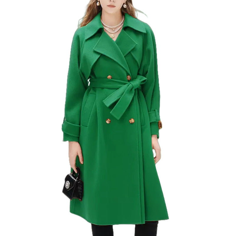 Trench-coat doublé femme avec grand revers et ceinture taille Berg-Feldt